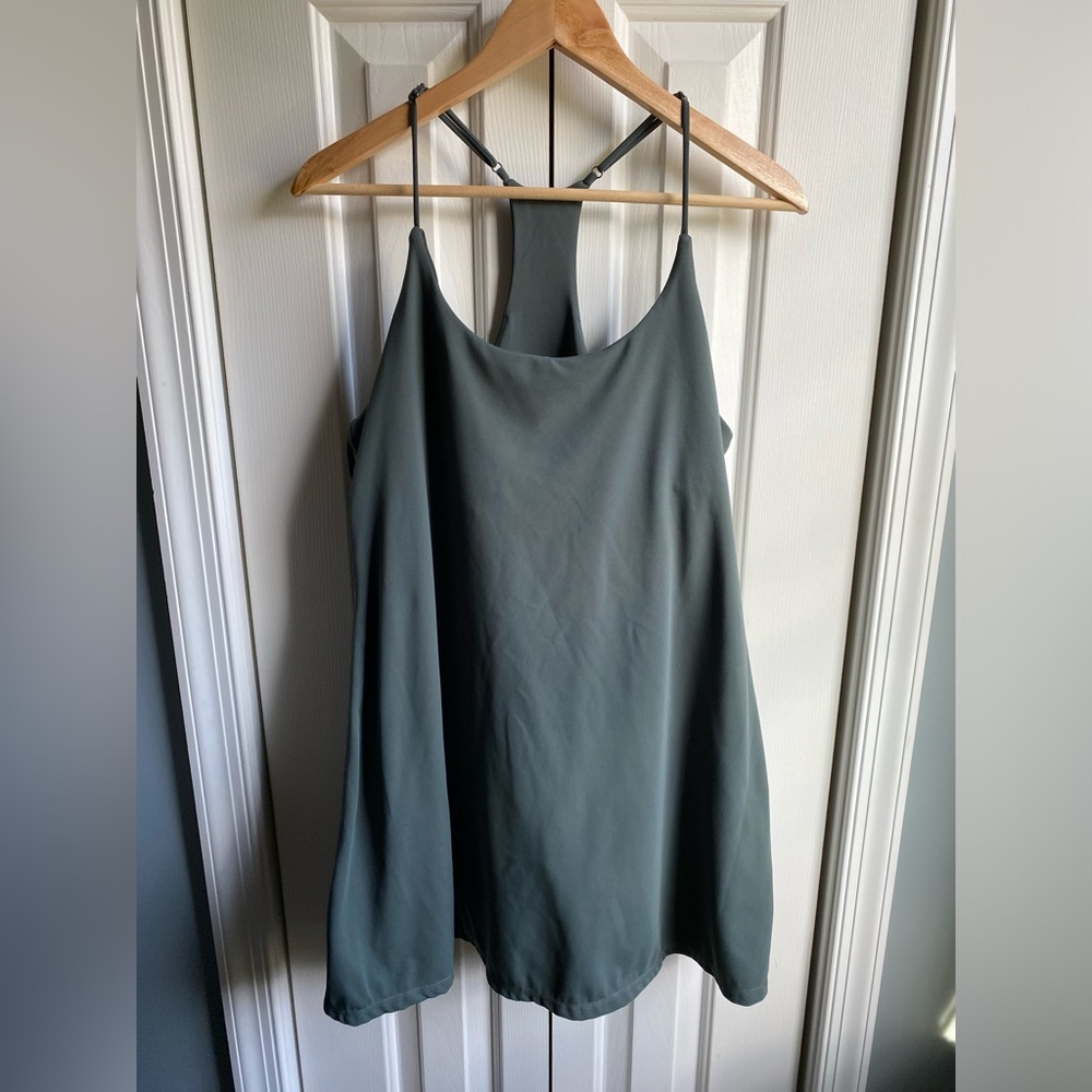 Z By Zella Womens Green Athletic Skort Dress Racerback Size XL Athleisure *READ